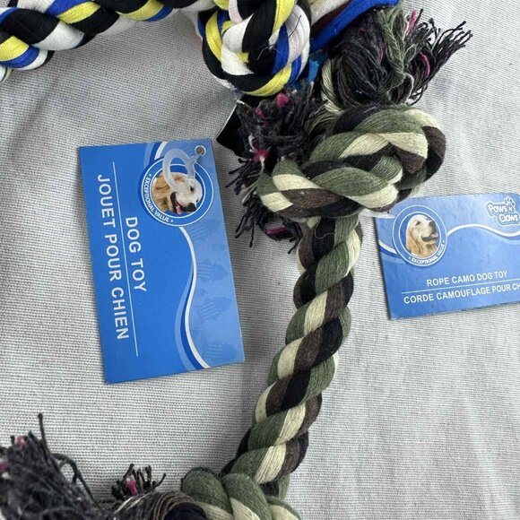 Dog Toy Bundle Lot | EverPet Variety Pack, Paws & Claws Rope Toys & Mizarhi - Picture 3 of 4